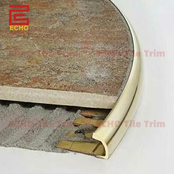 Flexible Bendable Metal Floor Transition Strips for Curved Edges