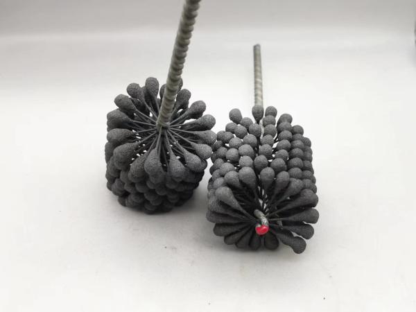 A afiação flexível do carboneto de silicone do cilindro 60*80*200 escova o grão 600