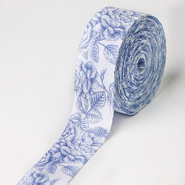 Polyester Cotton Sublimation Printed Vintage Ribbon for Eco-friendly EMS Shipping EMS