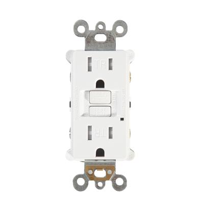 Slim Design Safety GFCI Interrupter Socket Self Grounding 15A