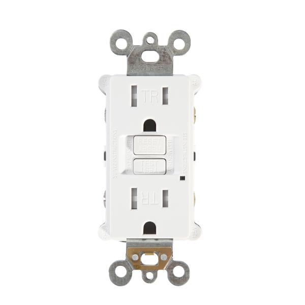 Slim Design Safety GFCI Interrupter Socket Self Grounding 15A