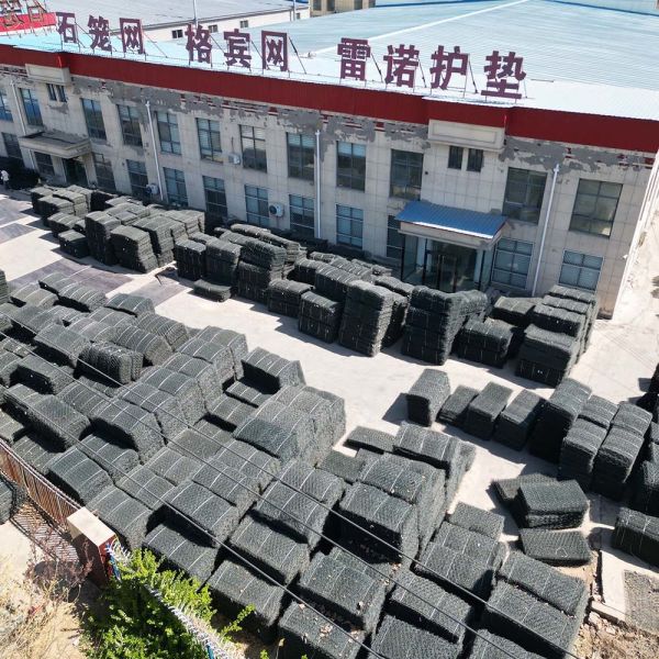 PVC Coated Gabion Basket Gabion Box For Stone Retaining Wall