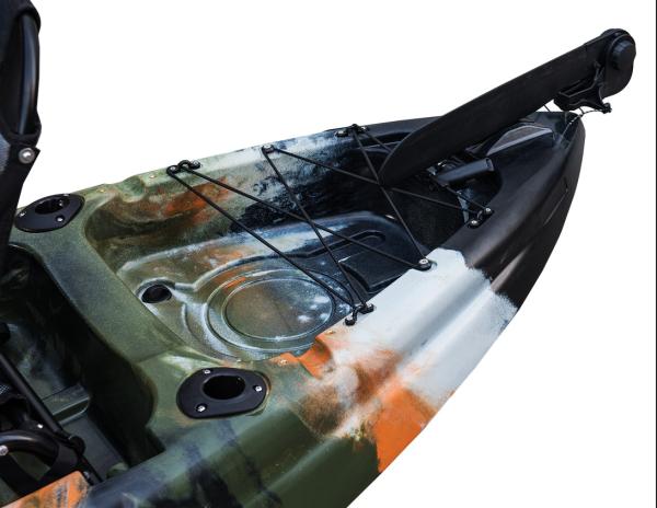 Blow Fitting Sea Fishing Kayak , Simple Black Color Single Man Canoe