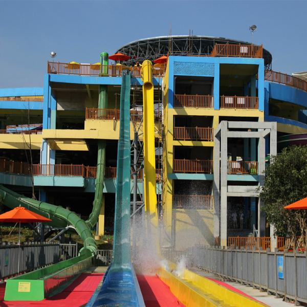 Fiberglass Pool Spiral Slide Commercial Water Play Equipment