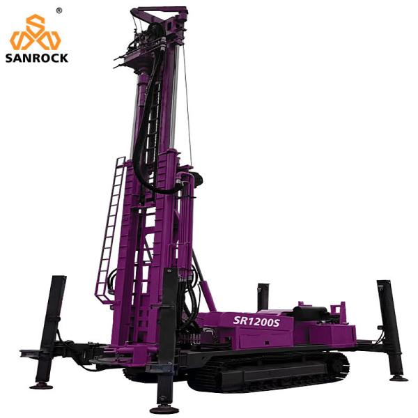Water Well Drill Rig Lifting Force 60T Well Drilling Rig Crawler Water Well Drilling Equipment