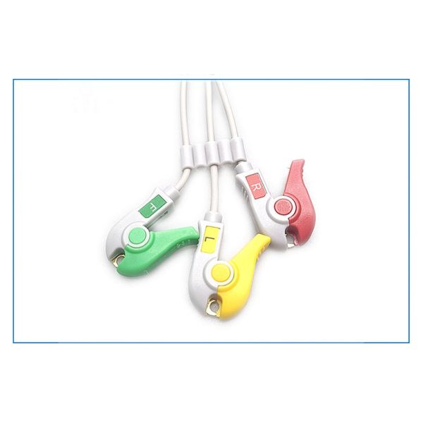Comfortable and Convenient 3Lead ECG Lead Wire Compatible with 8000 12 NT 2010 Athe Medical Consumables