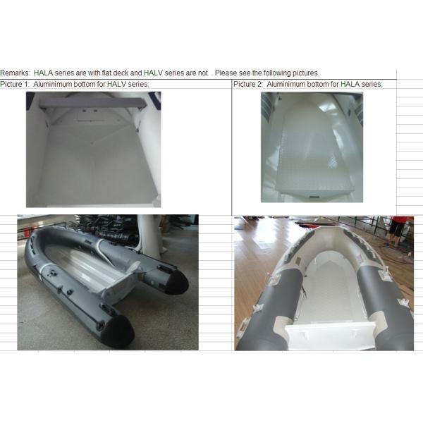Small Size 350cm Aluminum Rib Boat Durable Impermeable With Front Locker