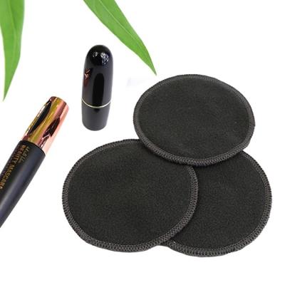 Le visage en bambou fait sur commande capitonne le solvant viable de maquillage arrondit noir