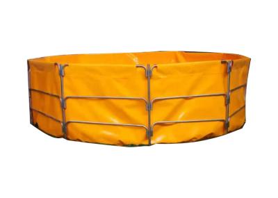 1000 Litres Tarpaulin Fish Tank ,  Foldable Fish Tank For Aquaculture Farms Fish Pond Plastic Tank