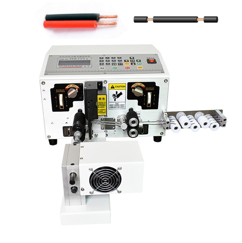 JunSheng HR-220T Fully Automatic Cable Wire Strip And Twist Machine with 1mm2-6mm2 Cable Range, 3500-5000pcs/hour Output, and High Speed Steel Blade