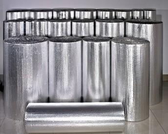 Metalised Foil Single Air Bubble Wrap Heat Insulation 3-4mm Thickness