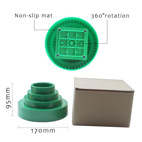 Rotating Round Shape Jewelry Empty Drill Bit Storage Case 170*95mm