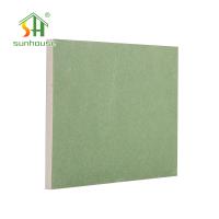 Cloison sèche résistante d'humidité de couleur verte, plaque de plâtre de bord conique par 9mm imperméable