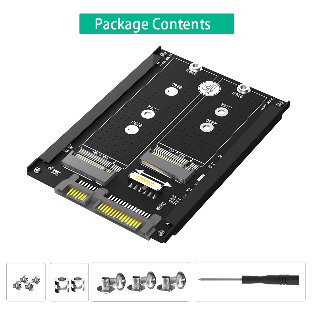 Двойной M.2 B Key/B&M Key SSD на 2,5