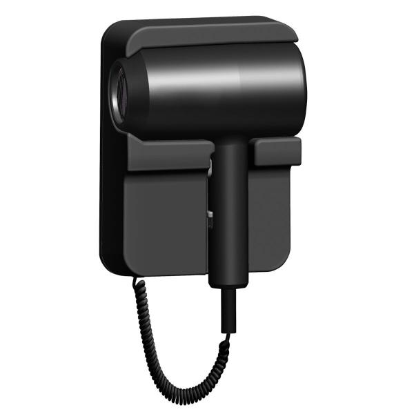 OEM séchoir à cheveux monté sur le mur Hôtel fournitures de commodités Blanc Noir