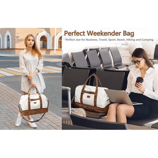 Sacs à dos de voyage élégants avec compartiment portable toilettes 19 pouces 19,7 x 9,8 x 14,6 