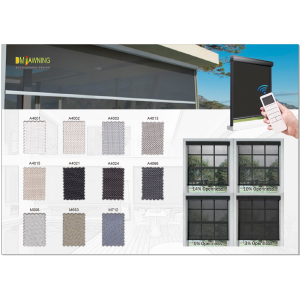 Roller Blind Retractable Awning Hardware Kit Roller Shade Suncreen Fabric