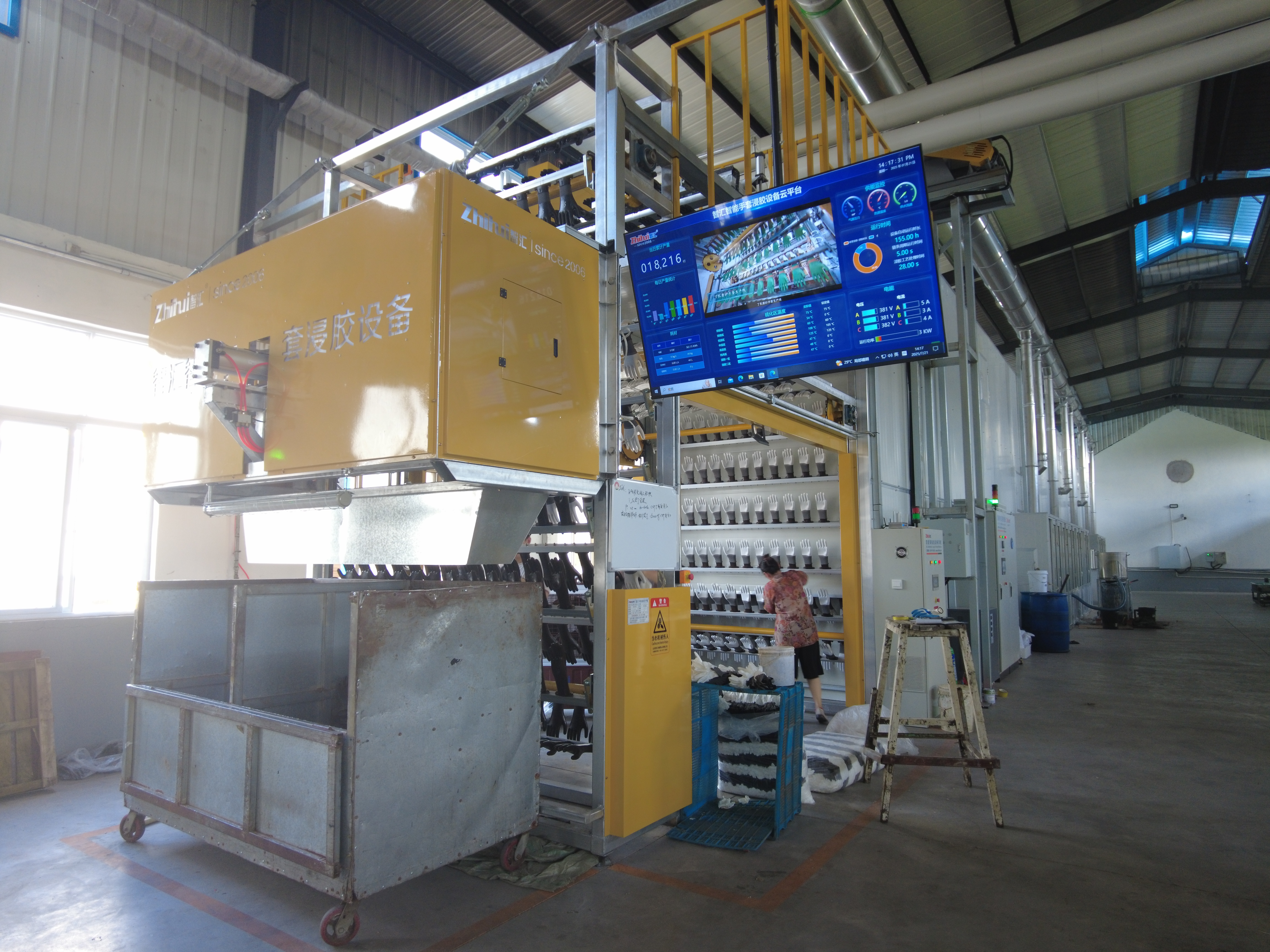 Rubber Gloves Manufacturing Machine SGS PVC Gloves Production Machine