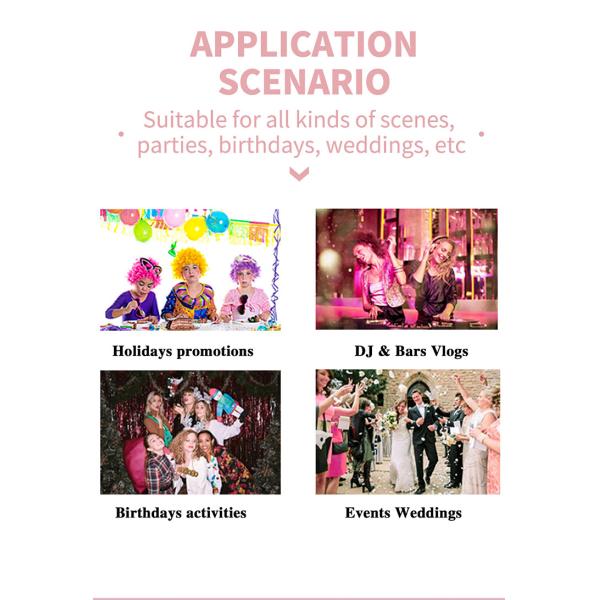 Белый портативный свадебный банкет Selfie будочки фото Ipad со светом кольца