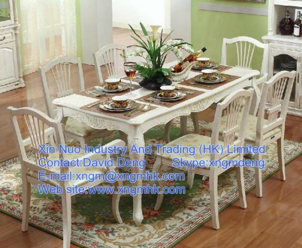 Wooden dining tables and chairs, long wooden dining table, wood furniture Restaurant