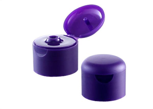 Body Lotion Plastic Bottle Caps , Customized Color Round Plastic Caps
