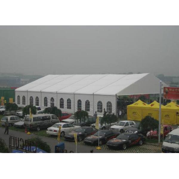 Unique Canton Fair Exhibition Tent / Pvc Coated Polyester Fabric Sports Tent Shelter