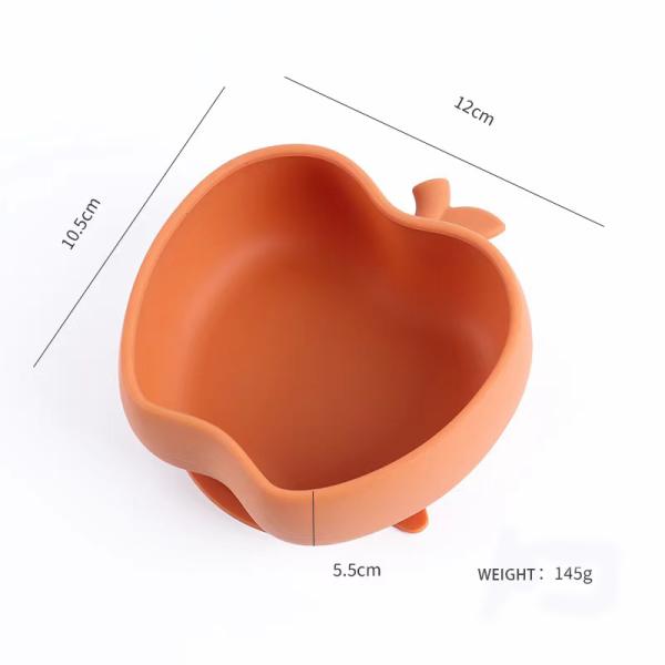 Non toxique de qualité alimentaire silicone bol de nourriture pour bébé tasse d'aspiration pour enfants bol de silicone exercices capacité alimentaire du bébé