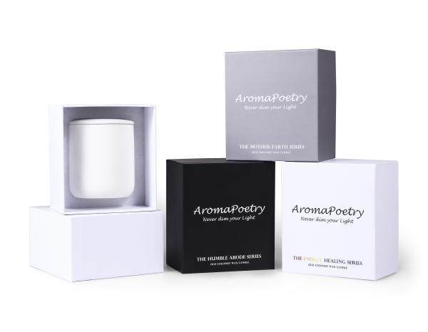 Custom Kraft Paper Candle Box Aromatherapy Package Boxes Printing For Cosmetic