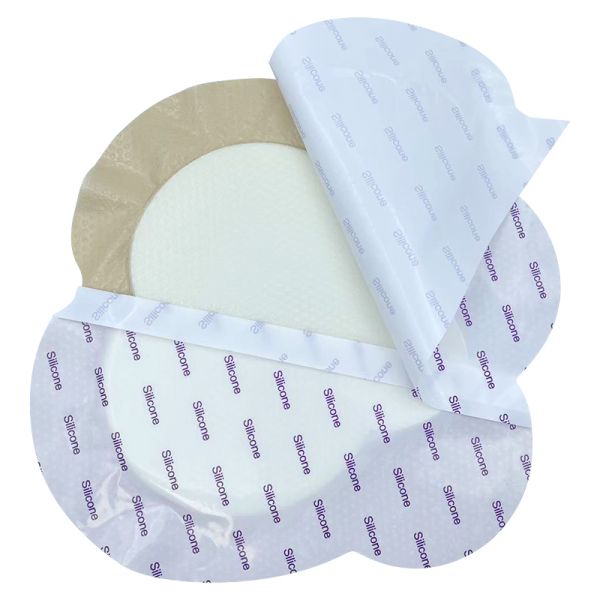 Large Waterproof Silicone Wound Dressing With Gentle Border For Bed Sore Leg Ulcer