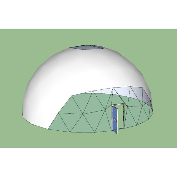 5M Diameter Steel And PVC Transparent Geodesic Dome Ball Designed For Outdoor Sport Event