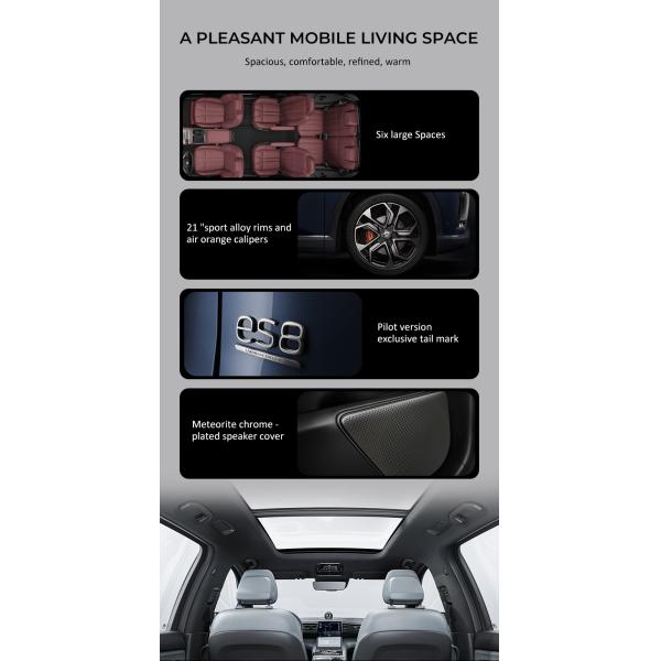 NIO ES8 New Energy Electric Car Chinese EV Car 610km Range