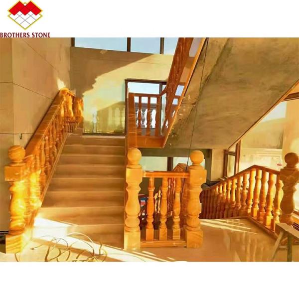FOB/CNF Delivery Terms White Marble Handrail Porch Balcony Railing Balustrade for Villa