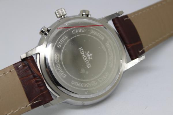 OEM Stainless Steel Multifunction Wrist Watch For Men , Water Resistant Watch Logo Customized