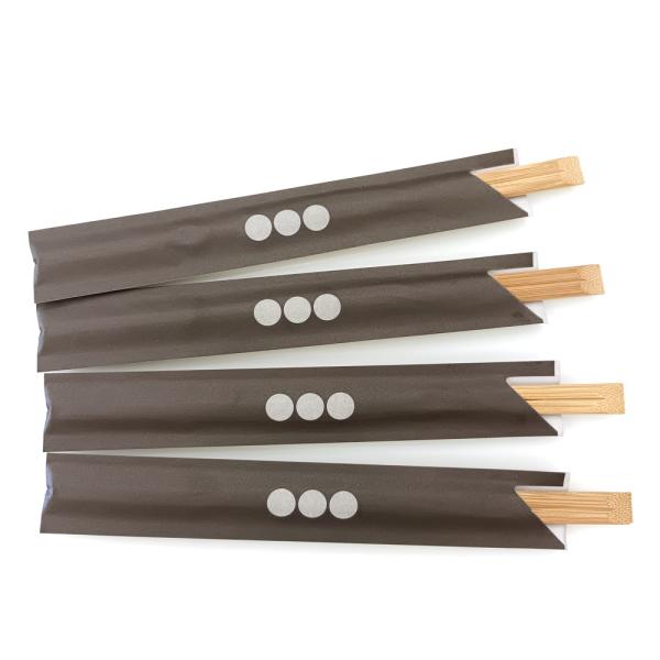Des baguettes en bambou carbonisées de 21 cm 4,8 mm de qualité alimentaire