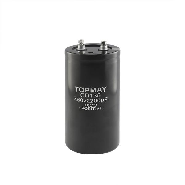 Dia 64mm Aluminum Electrolytic Capacitor 450V 2200UF Screw Terminal