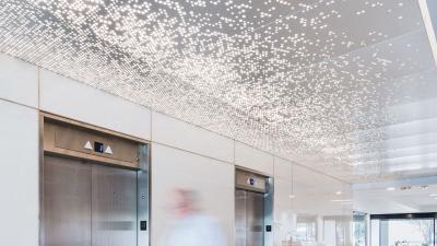 Metal Aluminium Perforated Ceiling Tiles Decorative Wpc Cladding Panel