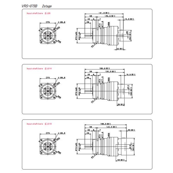 Нержавеющая сталь Nidec Shimpo VRS Серия планетарная коробка передач для промышленности