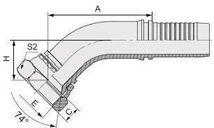 Гальванизированный лист из нержавеющей стали Гидравлический шланг Подборка многоразового использования женского 45 градусов локоть