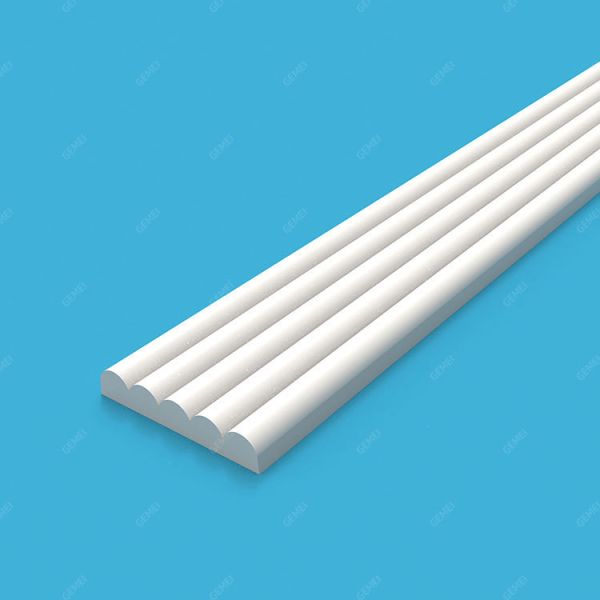 GD-85018 51mm Guarantee New Classical Apartment PU Smooth Chair Rail Moulding