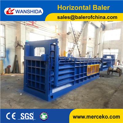 Y82-100 100ton horizontal Waste Cardboards Balers to press and baler plastic and PET bottom with manual tie
