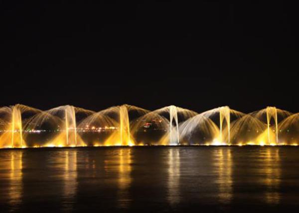 Commercial Stainless Steel 316 Music Dancing Fountain For Natural Sea Surface