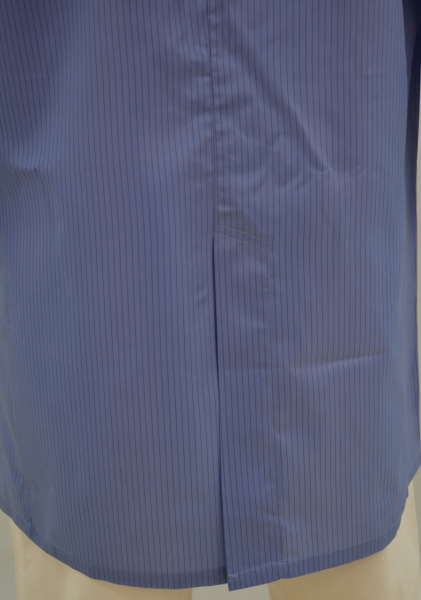 Striped Antastic Mens Long Work Coat , Custom Embroidered Work Shirts