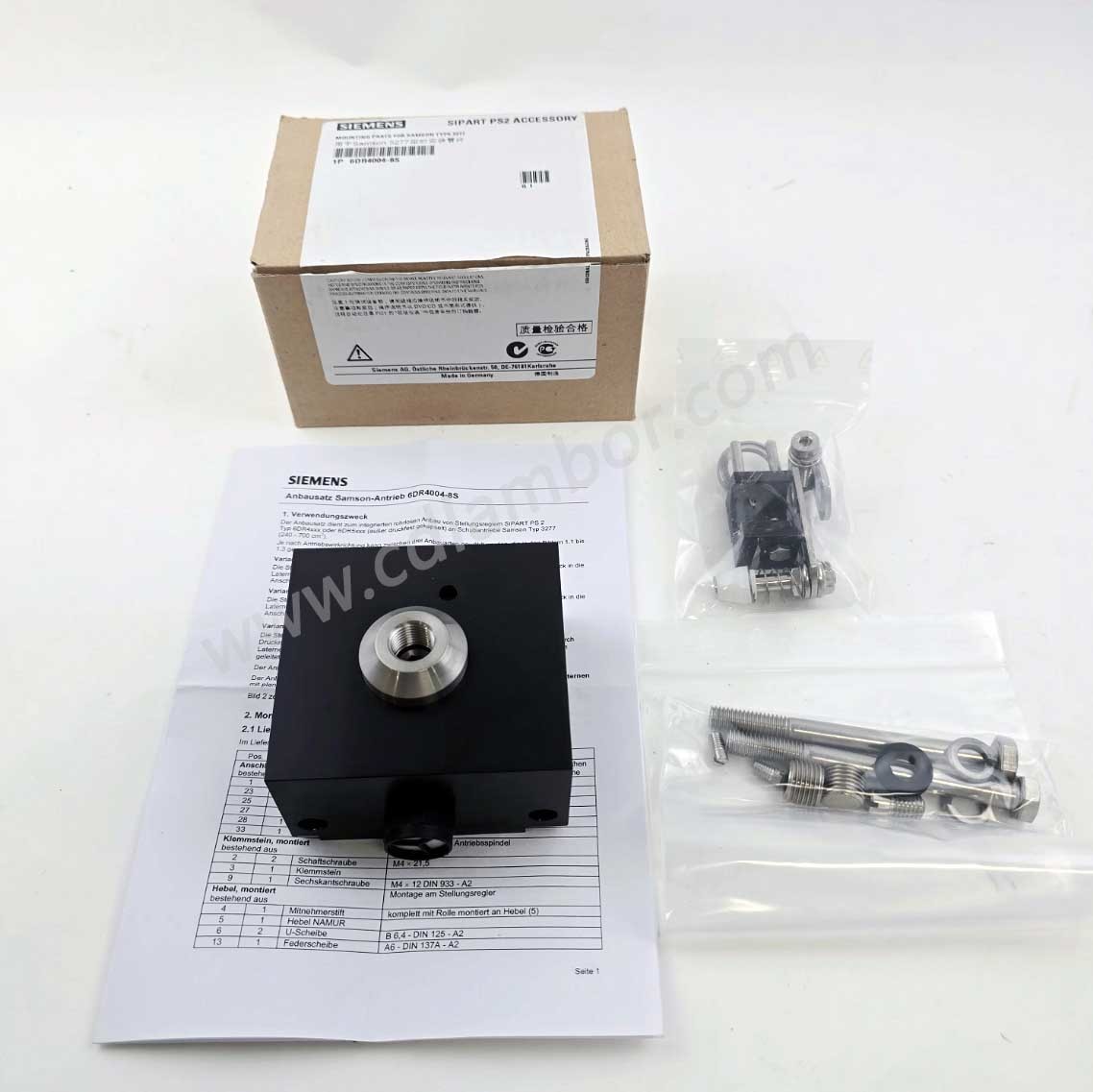 Siemens 6DR4004-8S Mounting kit for 6DR Positioner samson 3277 Actuators