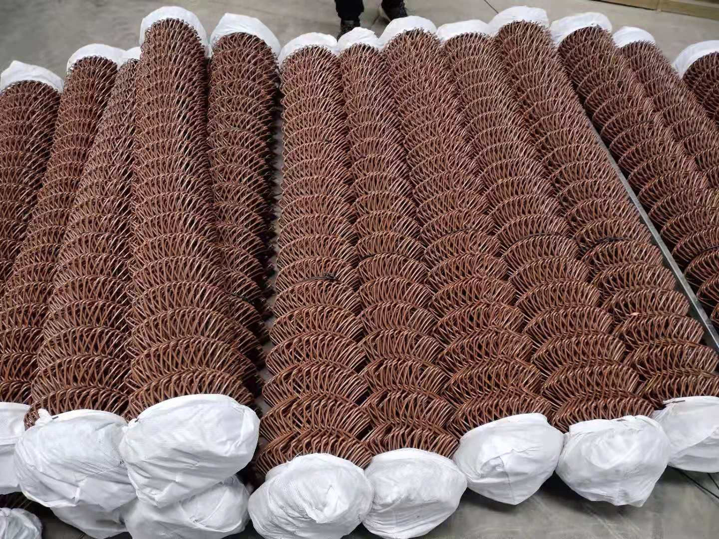 Покрытый порошком гальванизированный забор звена цепи 6 футов 9 калибров