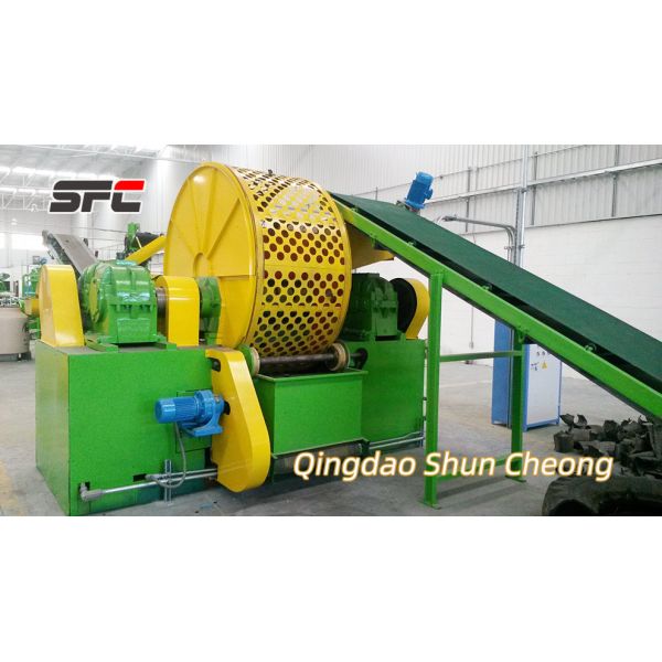 Auto Waste Tyre Recycling Production Line Machine / Rubber Powder Production Machine