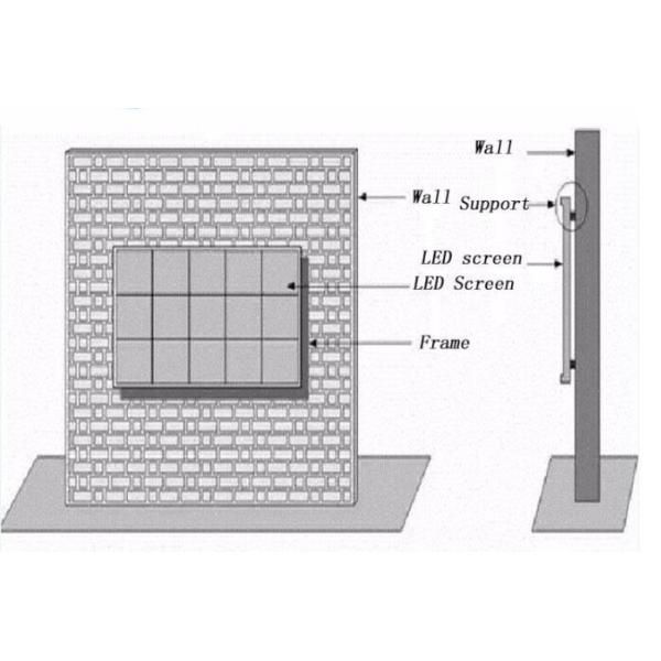 P6 SMD Outdoor Advertising LED Display For Street Advertising OEM Cabinet Size