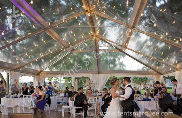Transparent Roof PVC Fabric clear canopy tent for Luxury Wedding Party