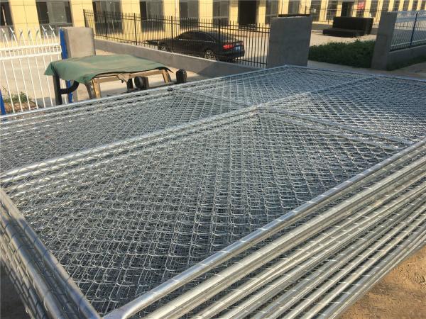 chain link temporary construction fence panels 6FT X 10F Mesh 2 3/8  x 2 3/8 ( 60mm x 60mm ) x 12 gauge wire