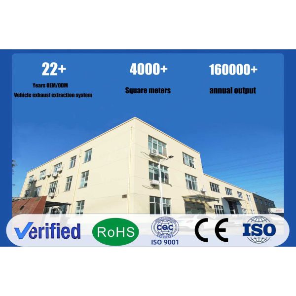 800 - 2000m3 Per Hour  Hose Spring Reel Universal Dust Exhaust System Aluminum Rail