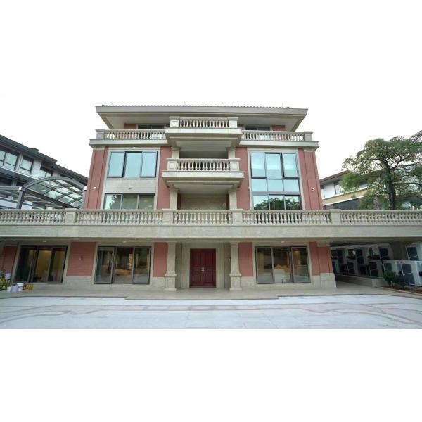 Customized Hotel or Villa White Marble Alabaster Stair Baluster Modern Design Style